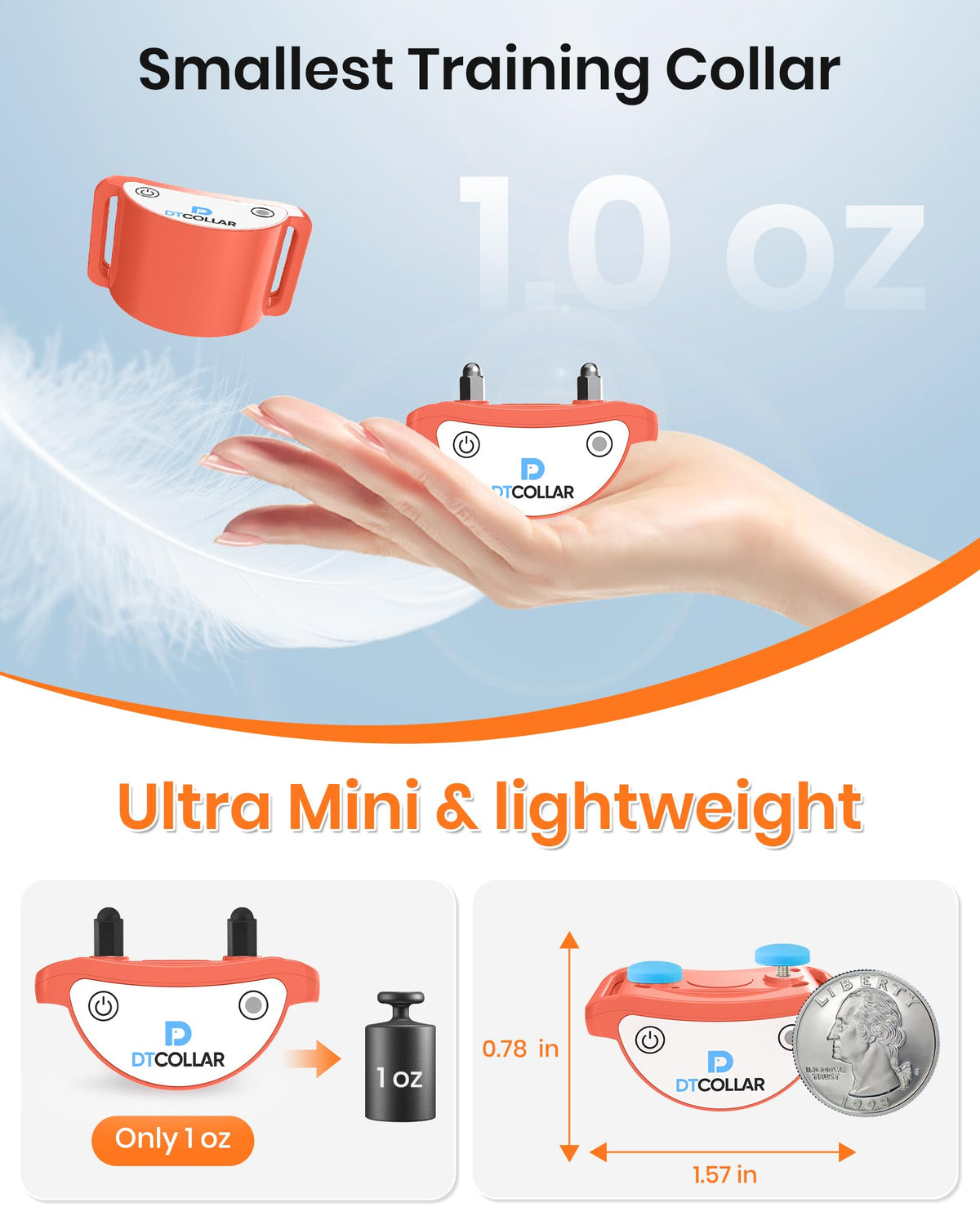 Lightweight Waterproof Cat Training Collar with Remote N32375