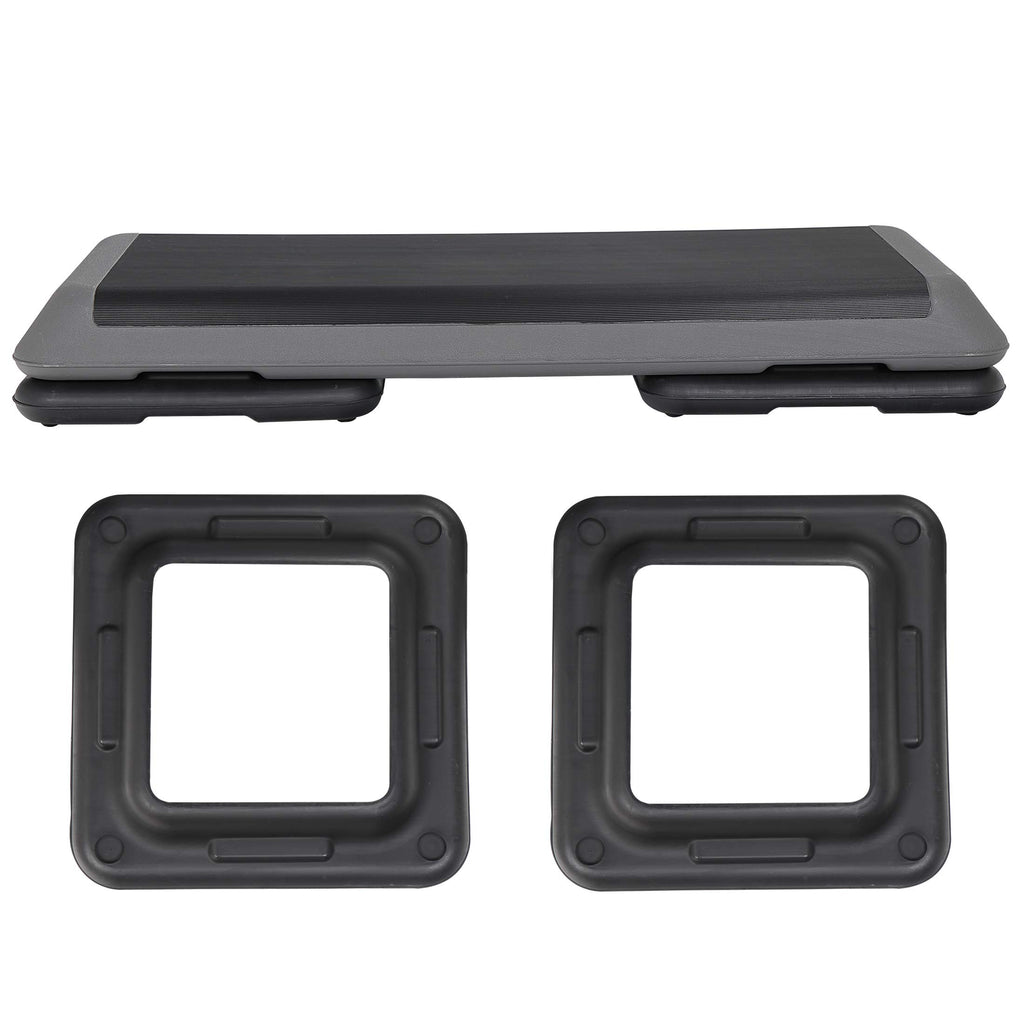 43 inch Adjustable Aerobic Exercise Step Platform with 4 Risers M542