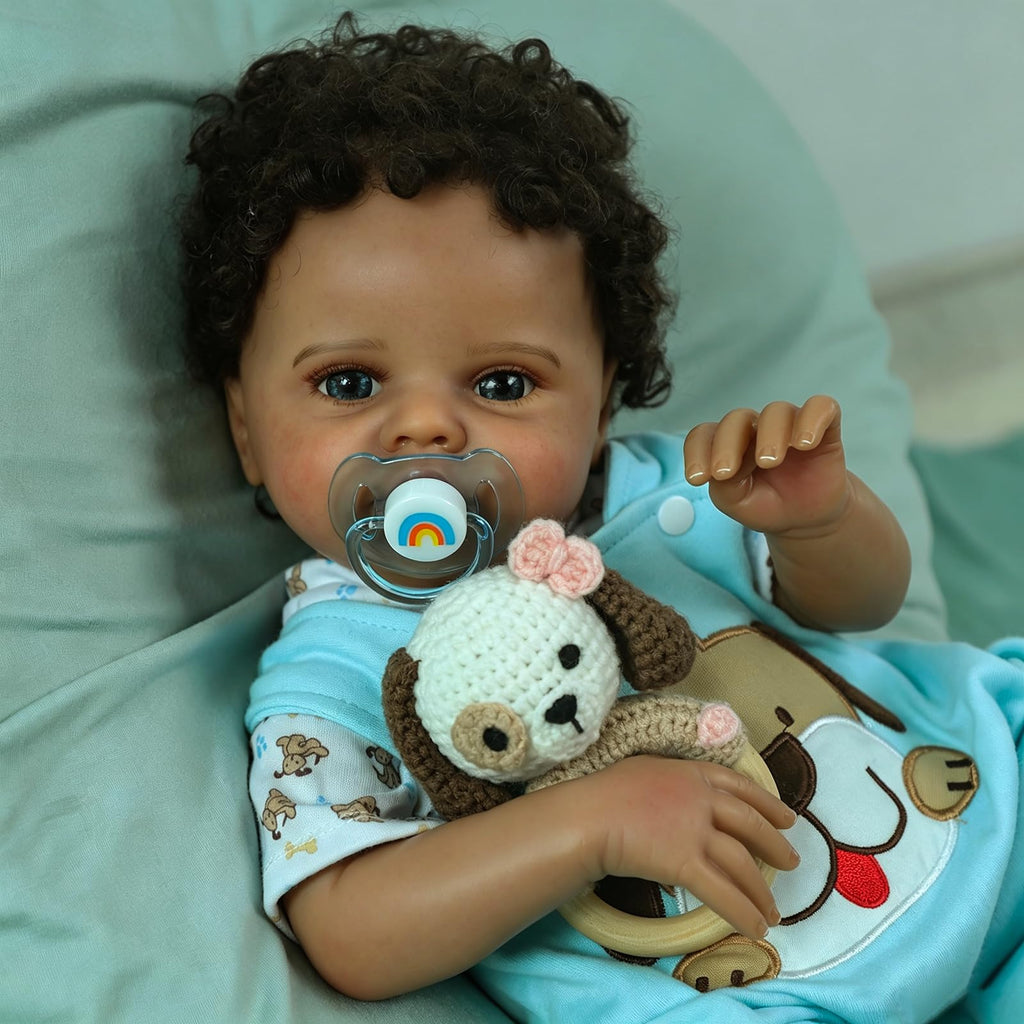 Black 20 Inch Reborn Baby Doll Z770