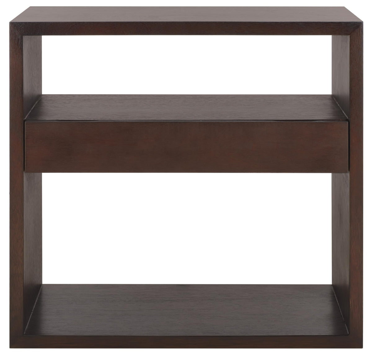 Dark Oak 2-Shelf 1-Drawer Console Table L76682
