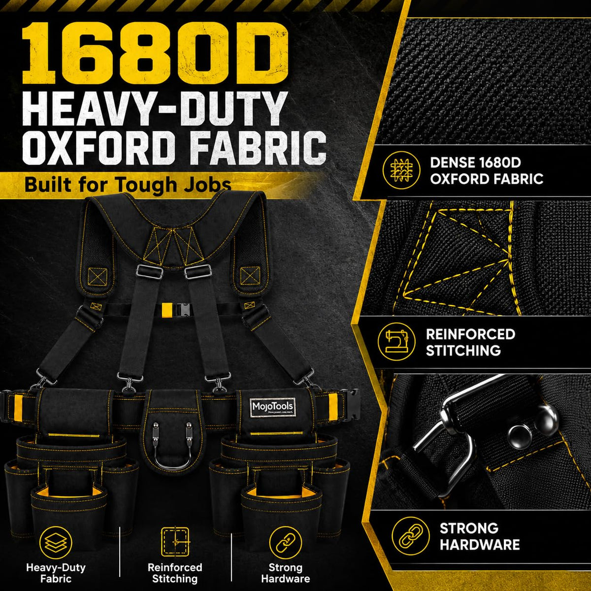 Heavy Duty Tool Belt with Suspenders F199