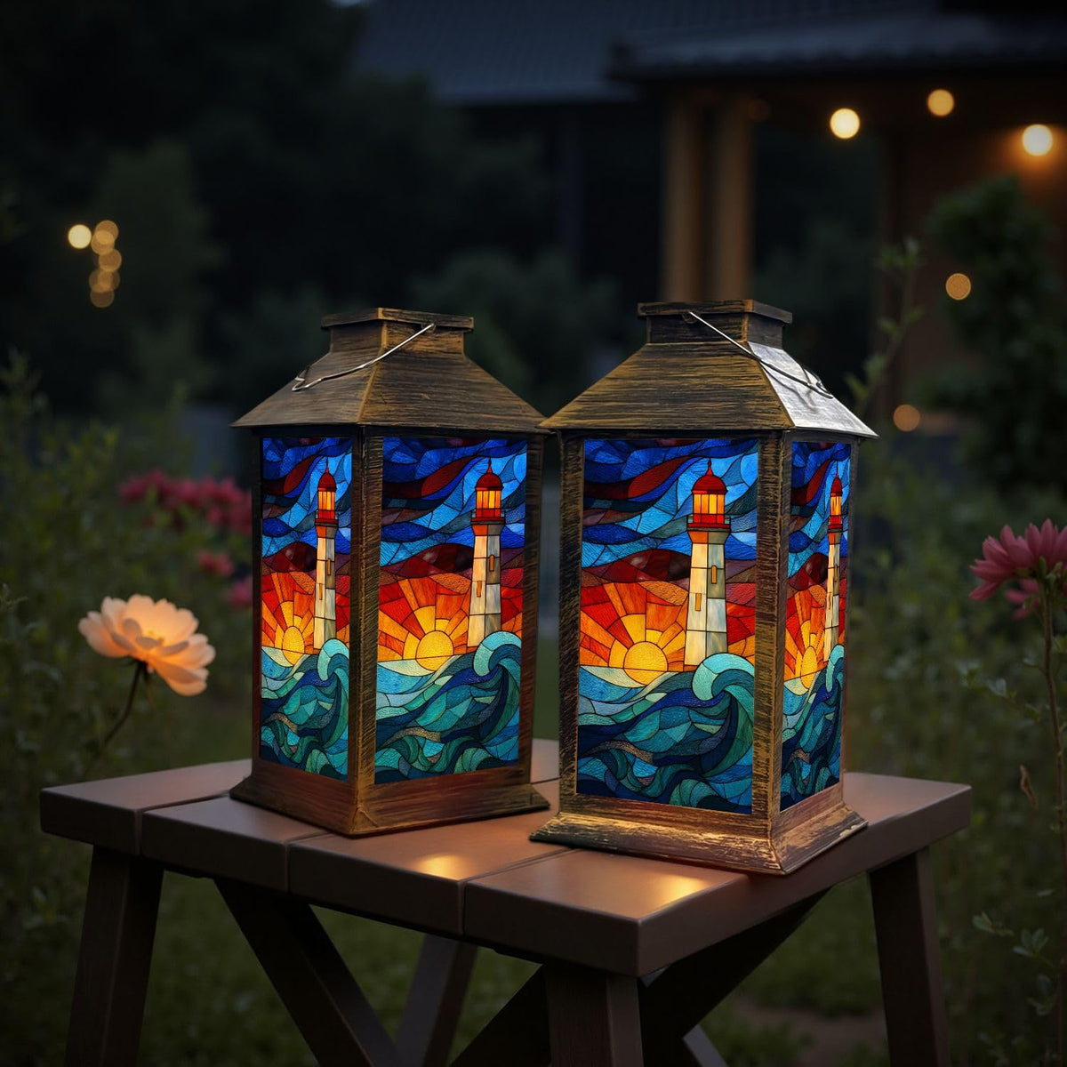 Solar Powered Waterproof Outdoor Hanging Lantern J29089