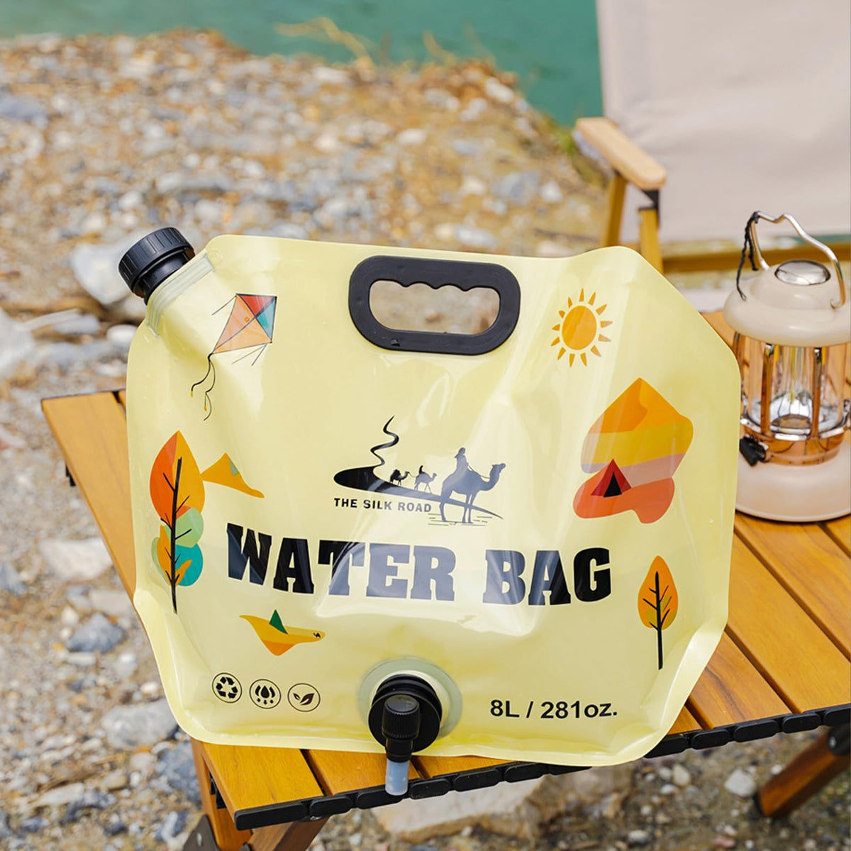 Collapsible 2 Gallon Water Container with Faucet U375