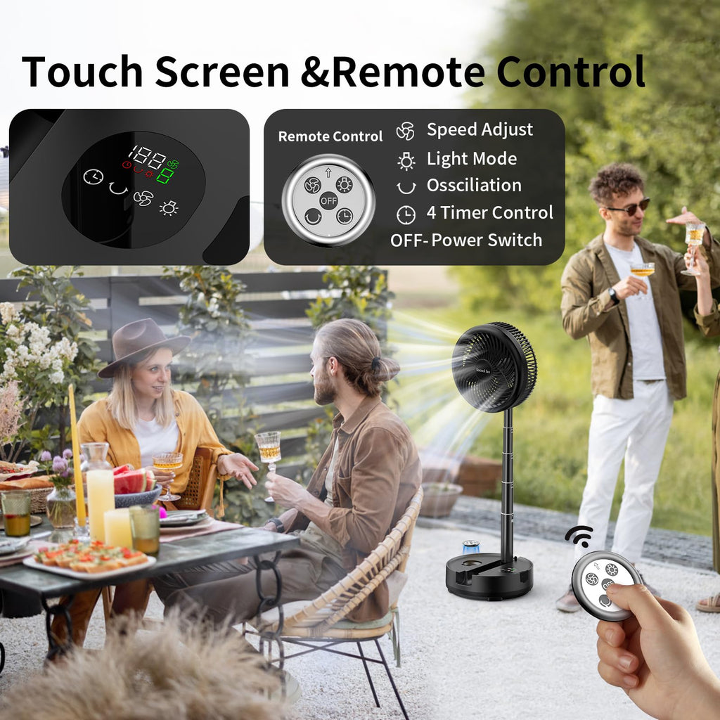 40000mAh Rechargeable Portable Fan with 8 Speed S60562