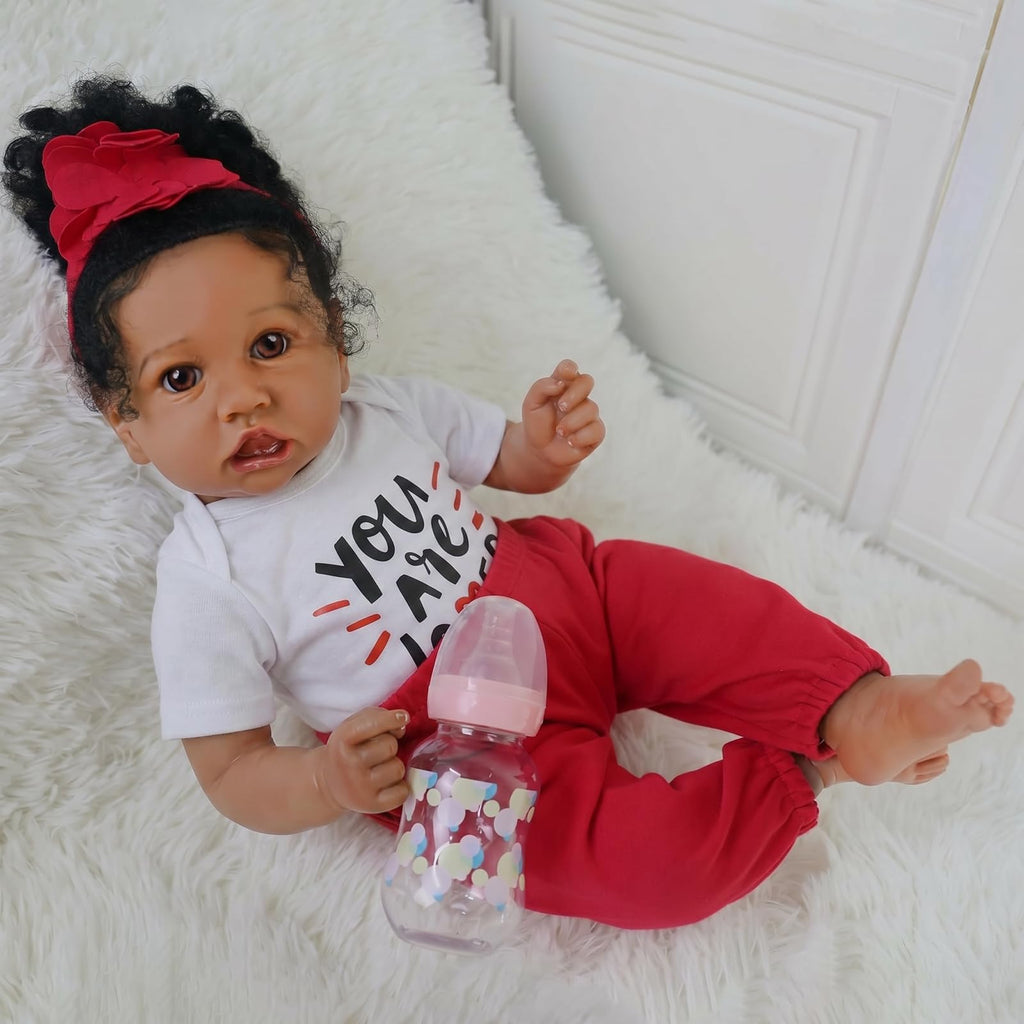 20-Inch African American Reborn Baby Doll P174006