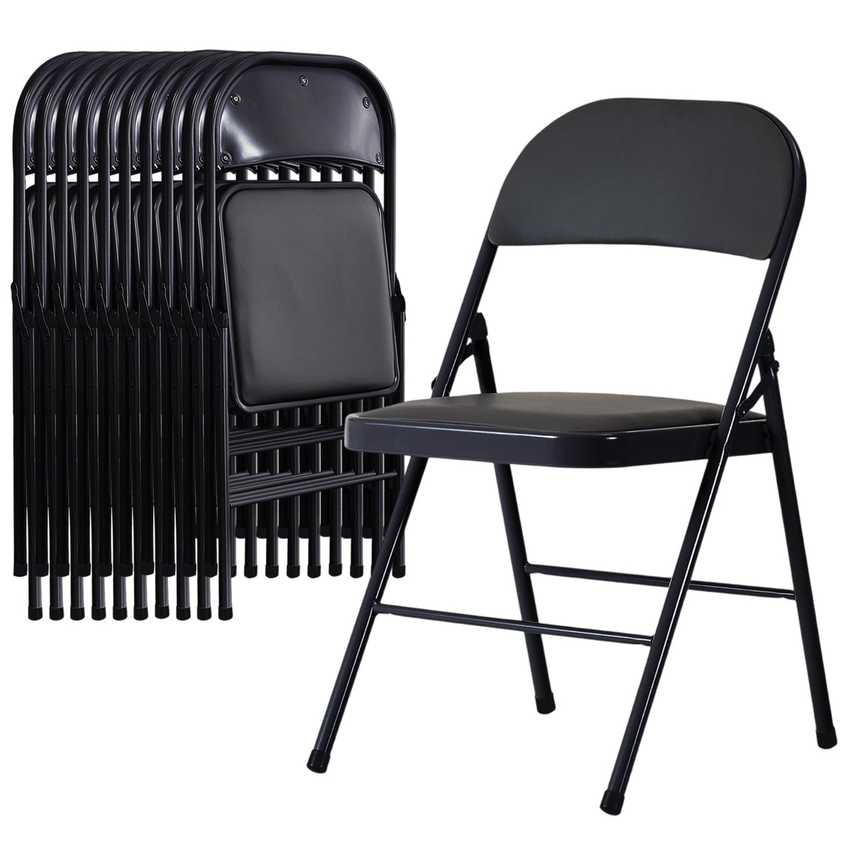 10 Pack Folding Chairs with Cushion G180