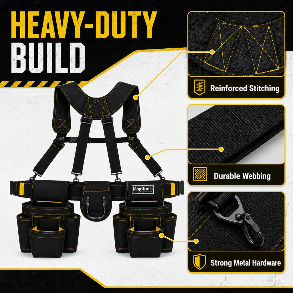 Heavy Duty Tool Belt with Suspenders F199