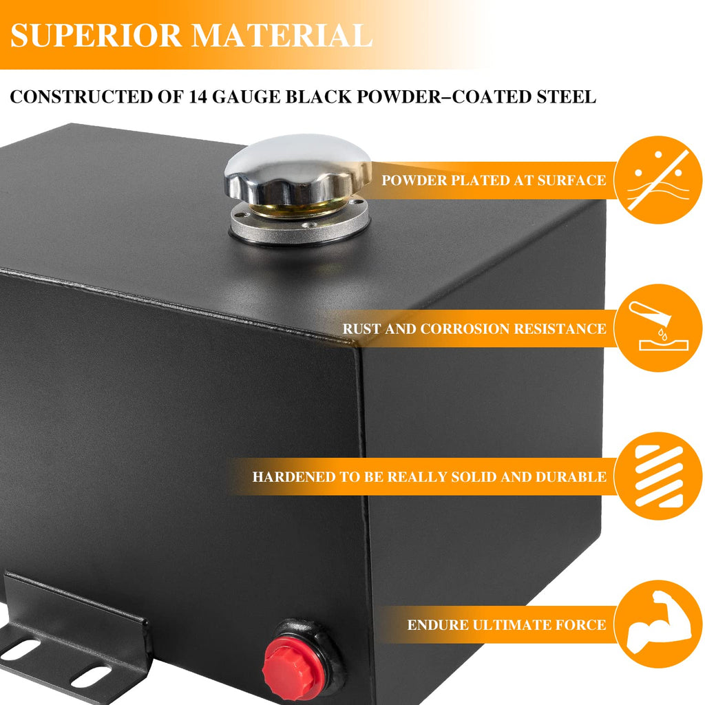 5 Gallon 14 Gauge Steel Hydraulic Fluid Reservoir Tank B949