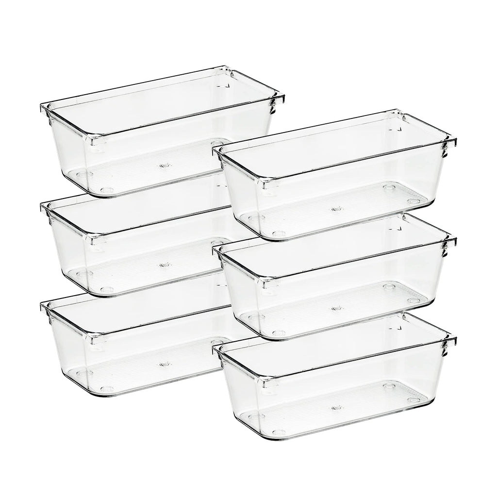 6 Pack Plastic Drawer Organizer R2815