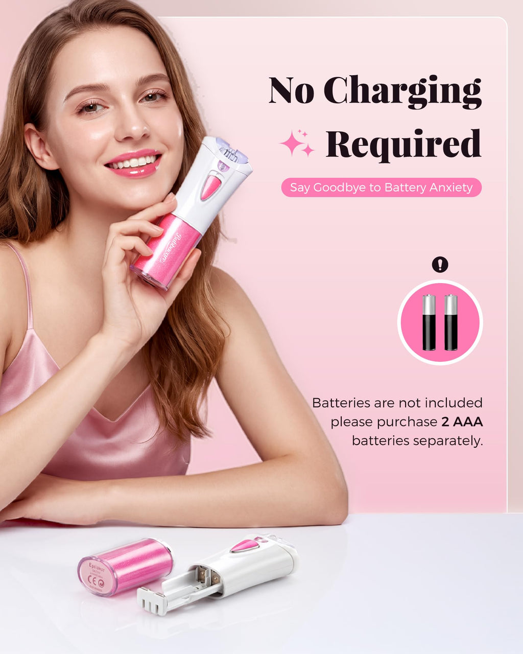 Portable Electric Facial Epilator with LED G454521
