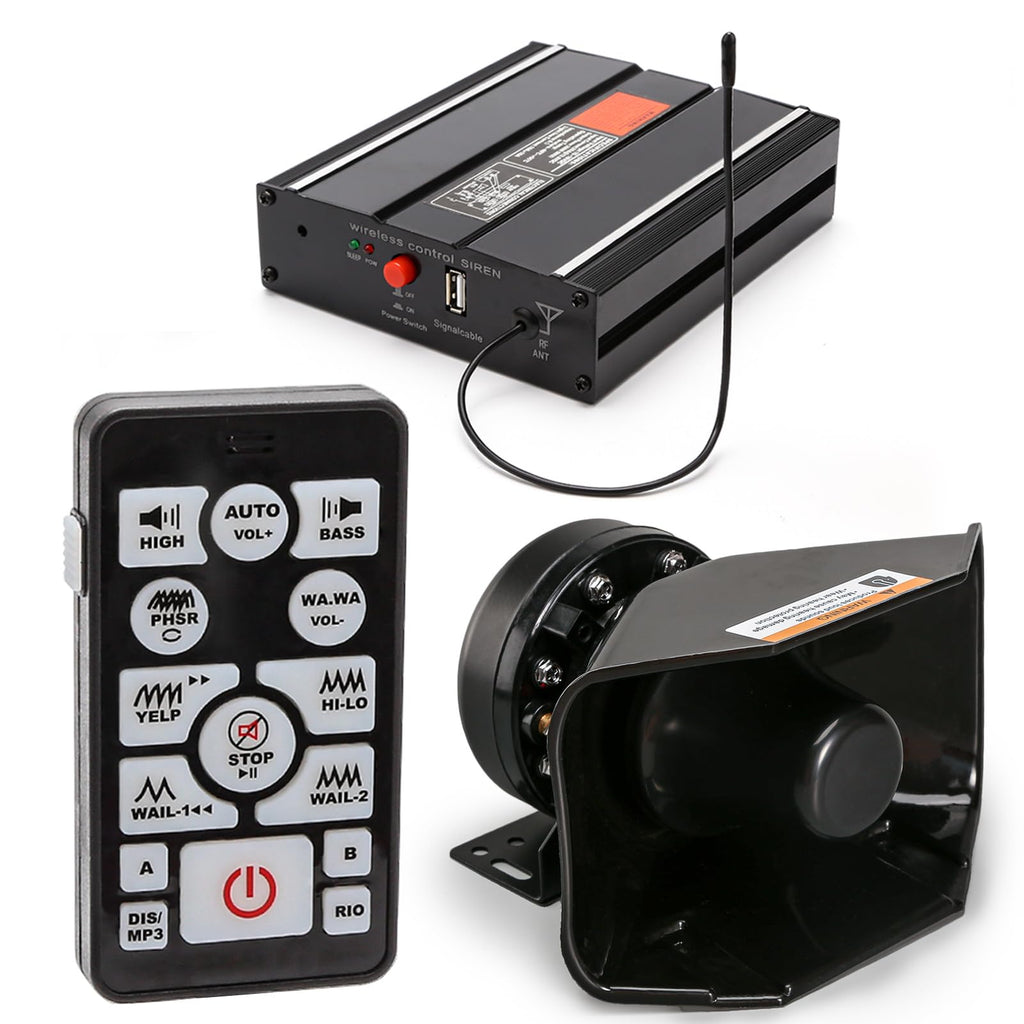 12V 200W 20 Tones Emergency Siren PA System N903367