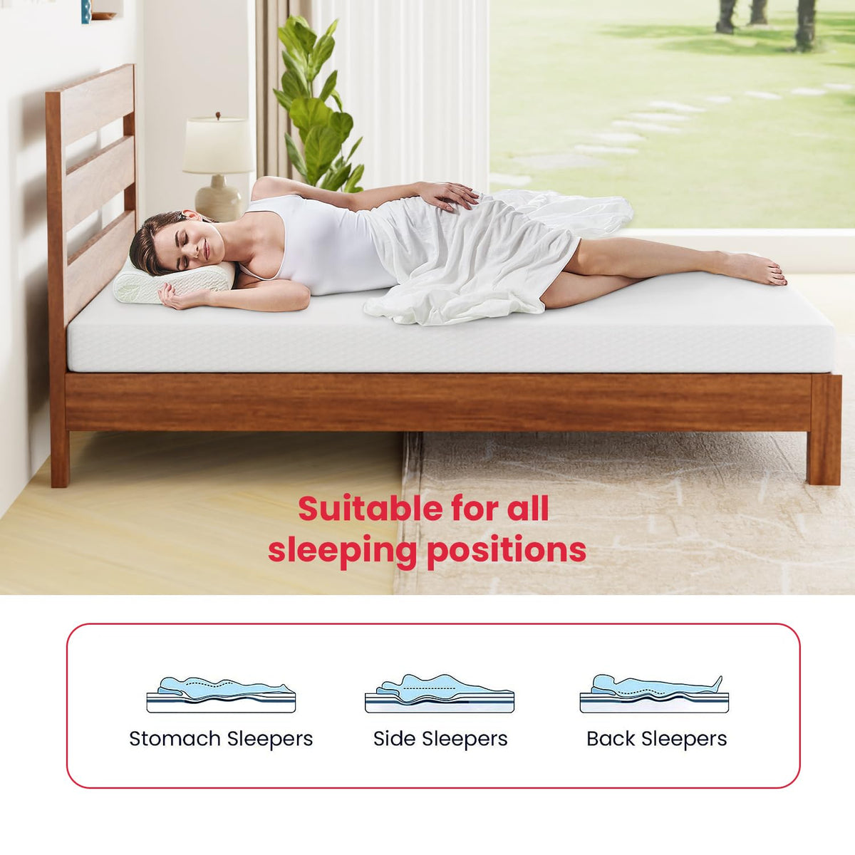 5 Inch Gel Memory Foam Twin Mattress G3717