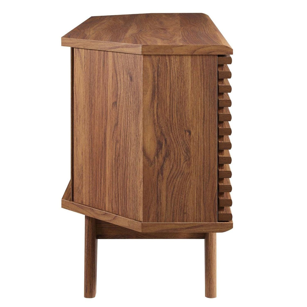 Mid-Century Modern Corner Media TV Stand Q332355