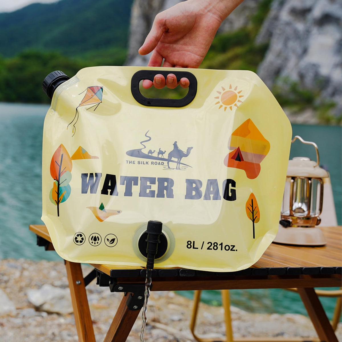 Collapsible 2 Gallon Water Container with Faucet U375