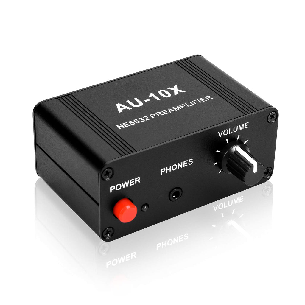 Stereo Audio Preamplifier, Headphone Amplifier, Phono Turntable Preamp with RCA 3.5mm Input Output W7917