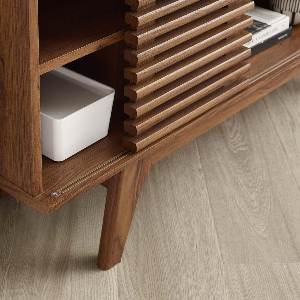 Mid-Century Modern Corner Media TV Stand Q332355