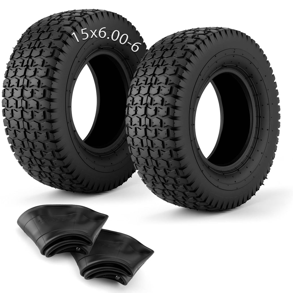 15x6.00-6 Tire and Inner Tube Set 2 Pack W6046