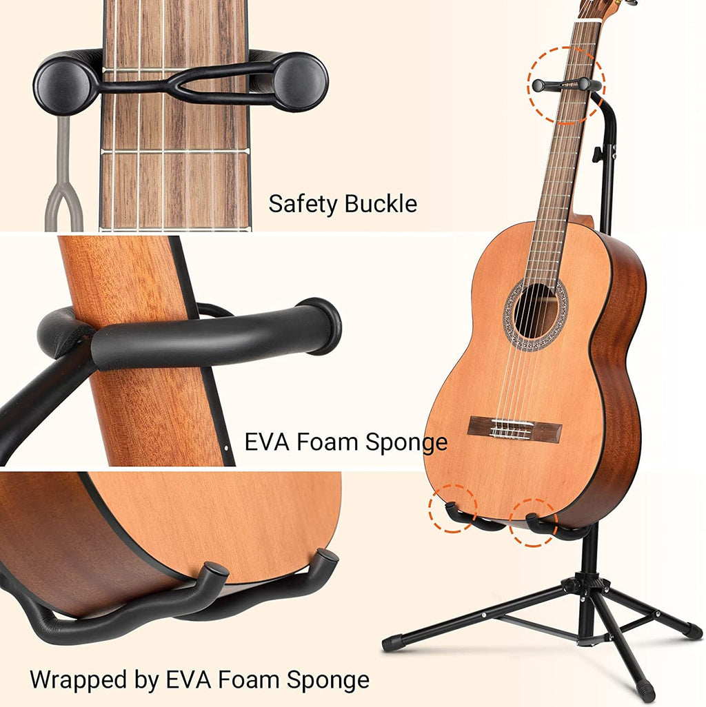 Height Adjustable Guitar Stand with Padded Foam N691041