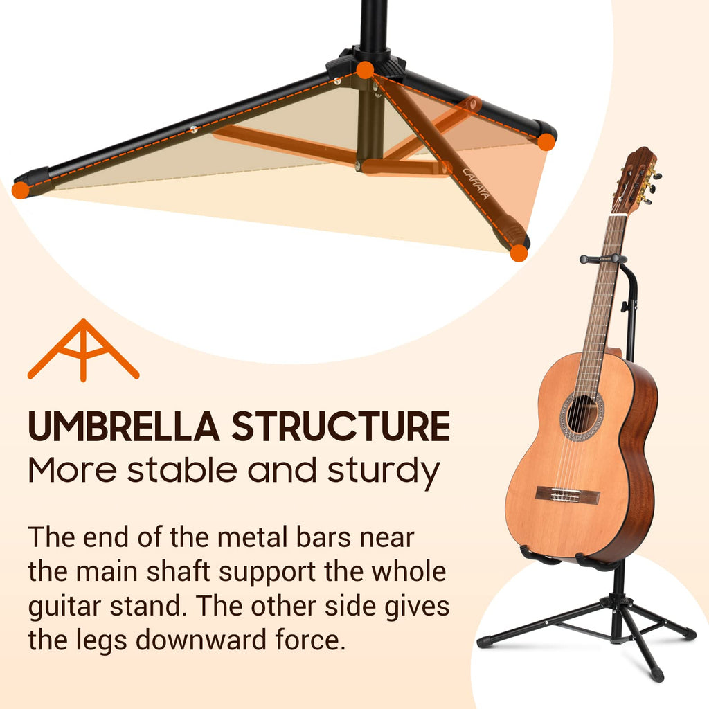 Height Adjustable Guitar Stand with Padded Foam N691041