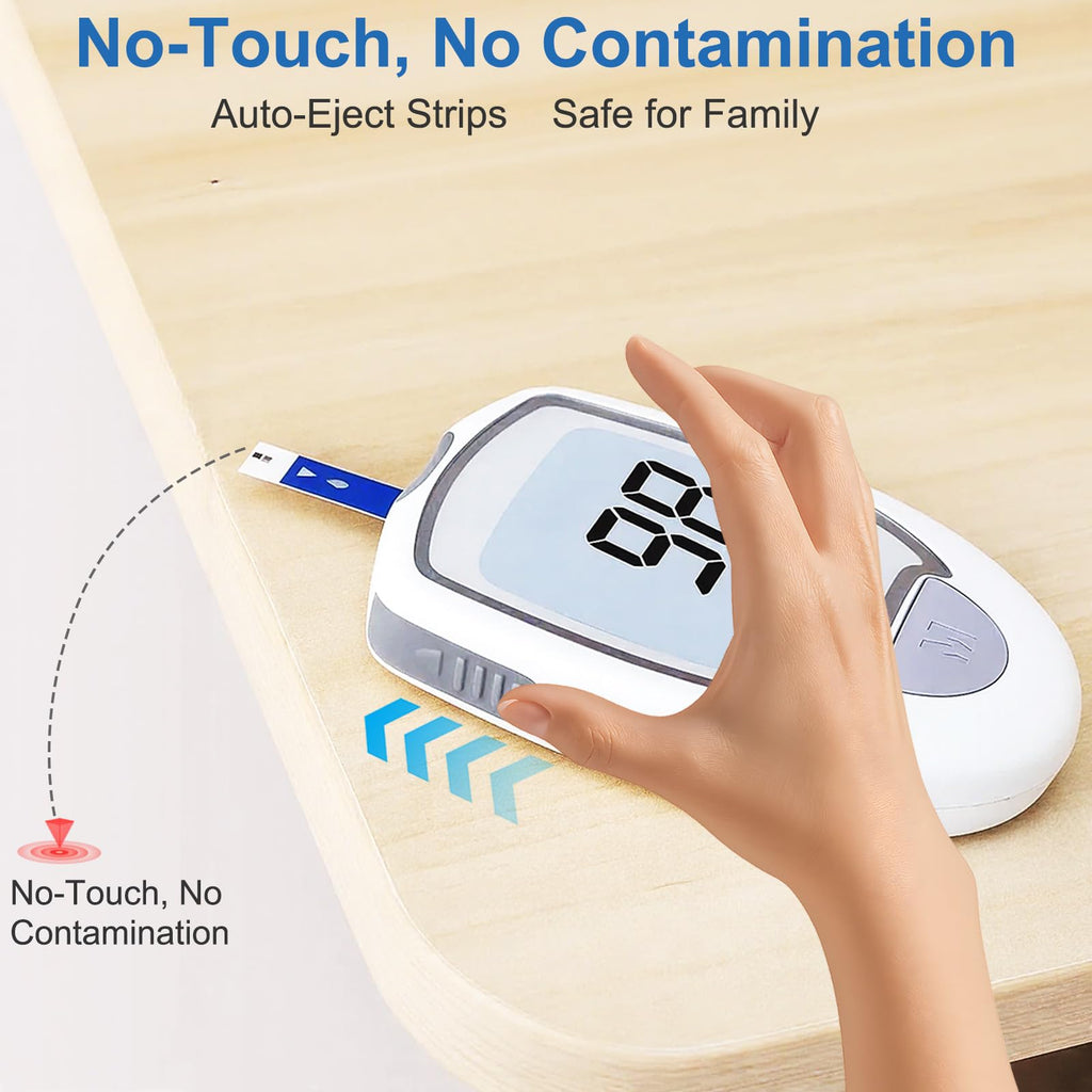Blood Glucose Monitor Kit with 50 Test Strips & 50 Lancets N326046