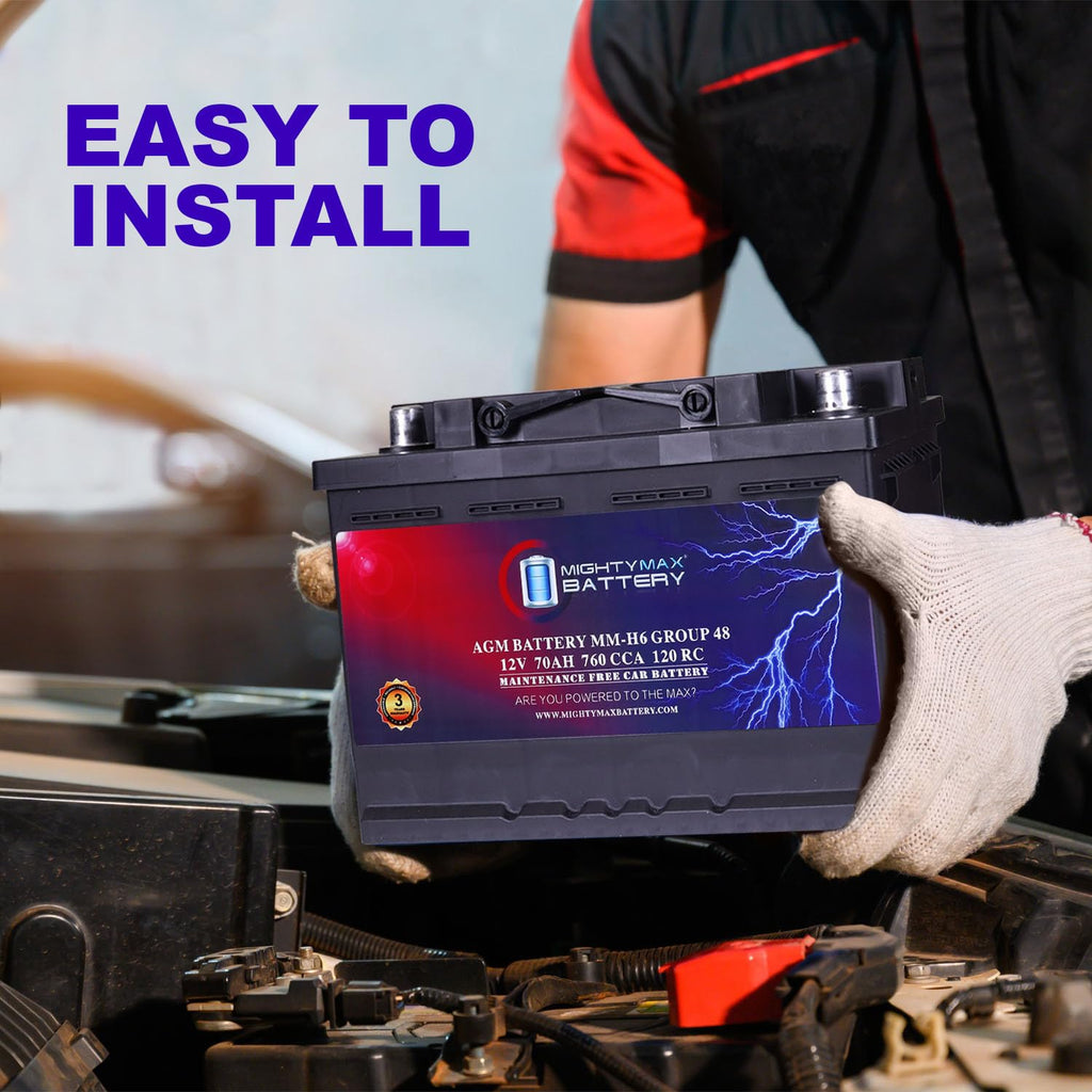 12V 70 AH AGM Car Battery J793347