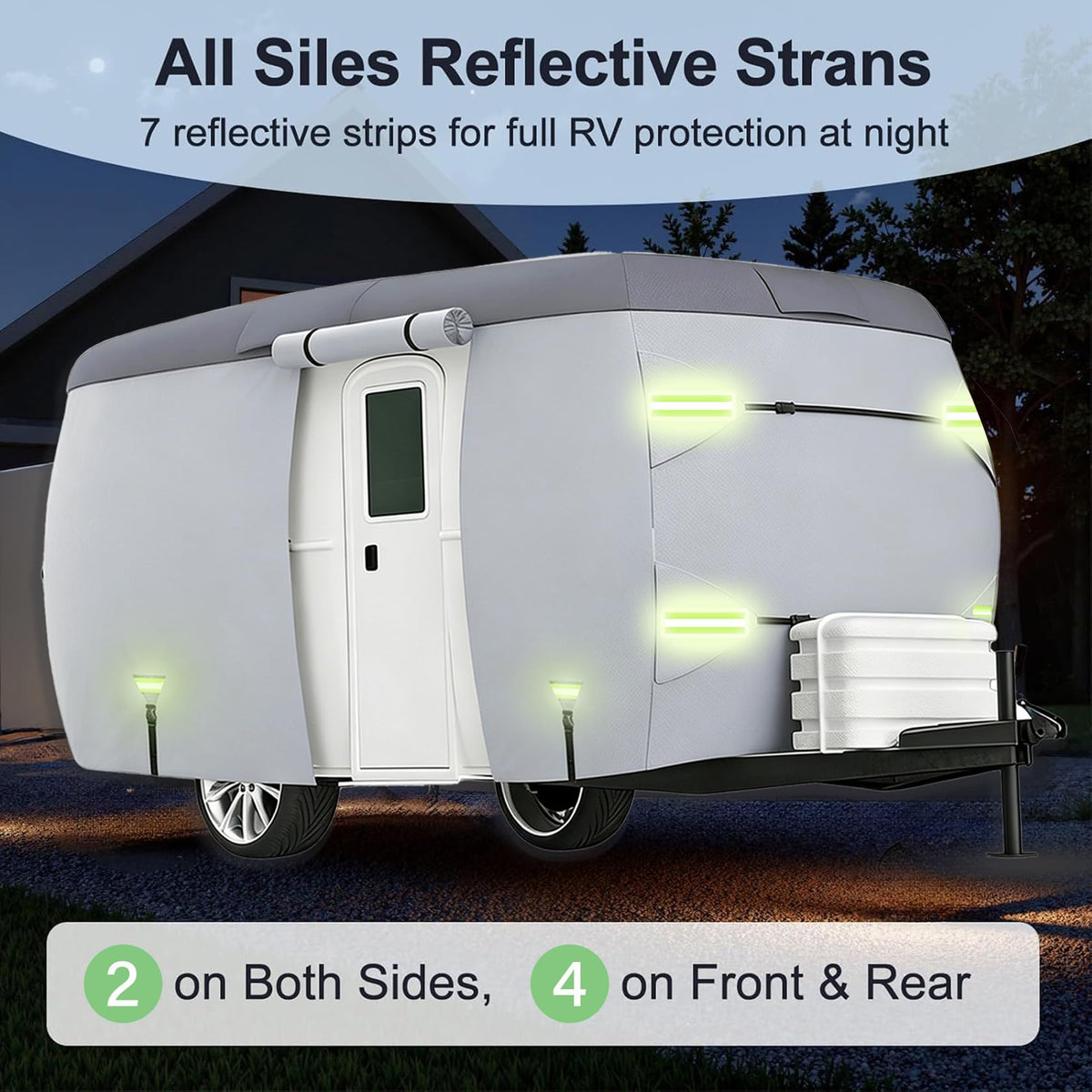7 Layers Waterproof Fiberglass Travel Trailer Cover L394809