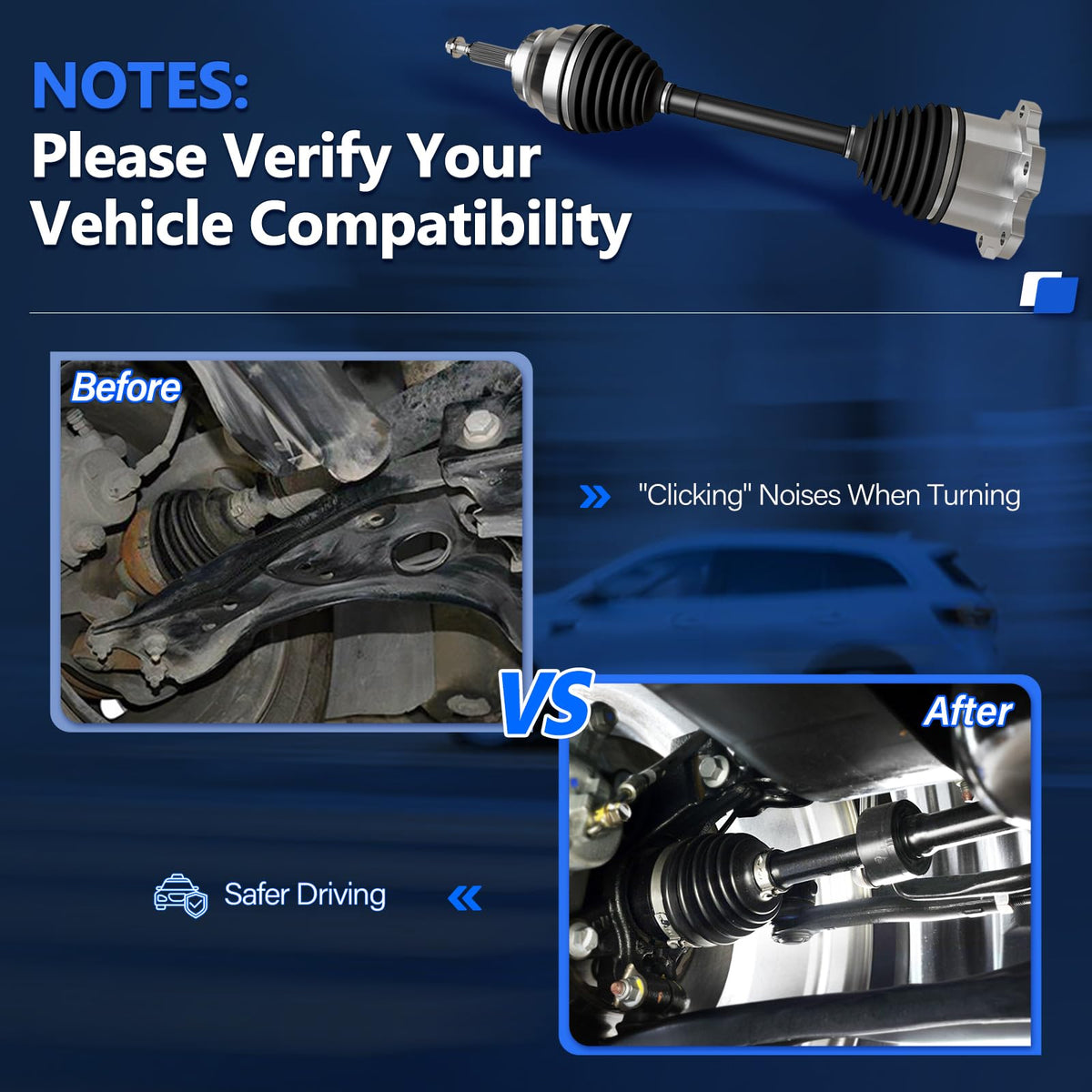 CV Axle Front X823478