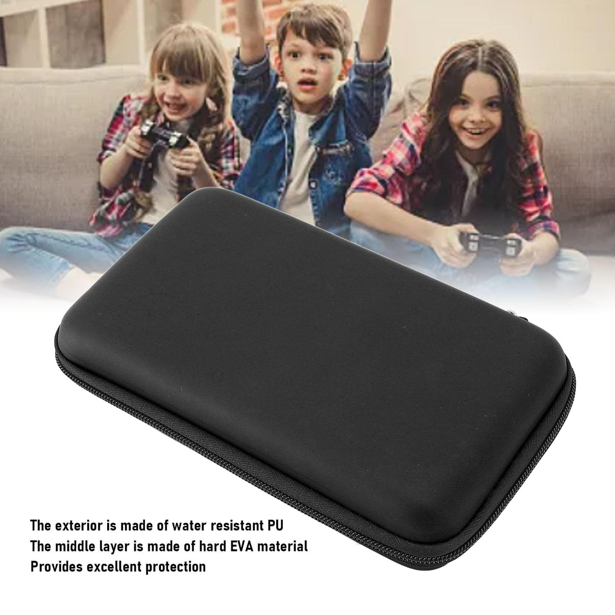 Black Hard Shell Carrying Case with 8 Game Slot H57919