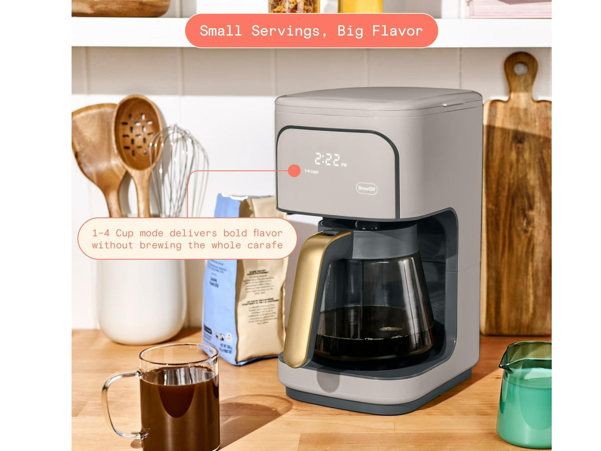 12-Cup Programmable Coffee Maker with Glass Carafe U397804
