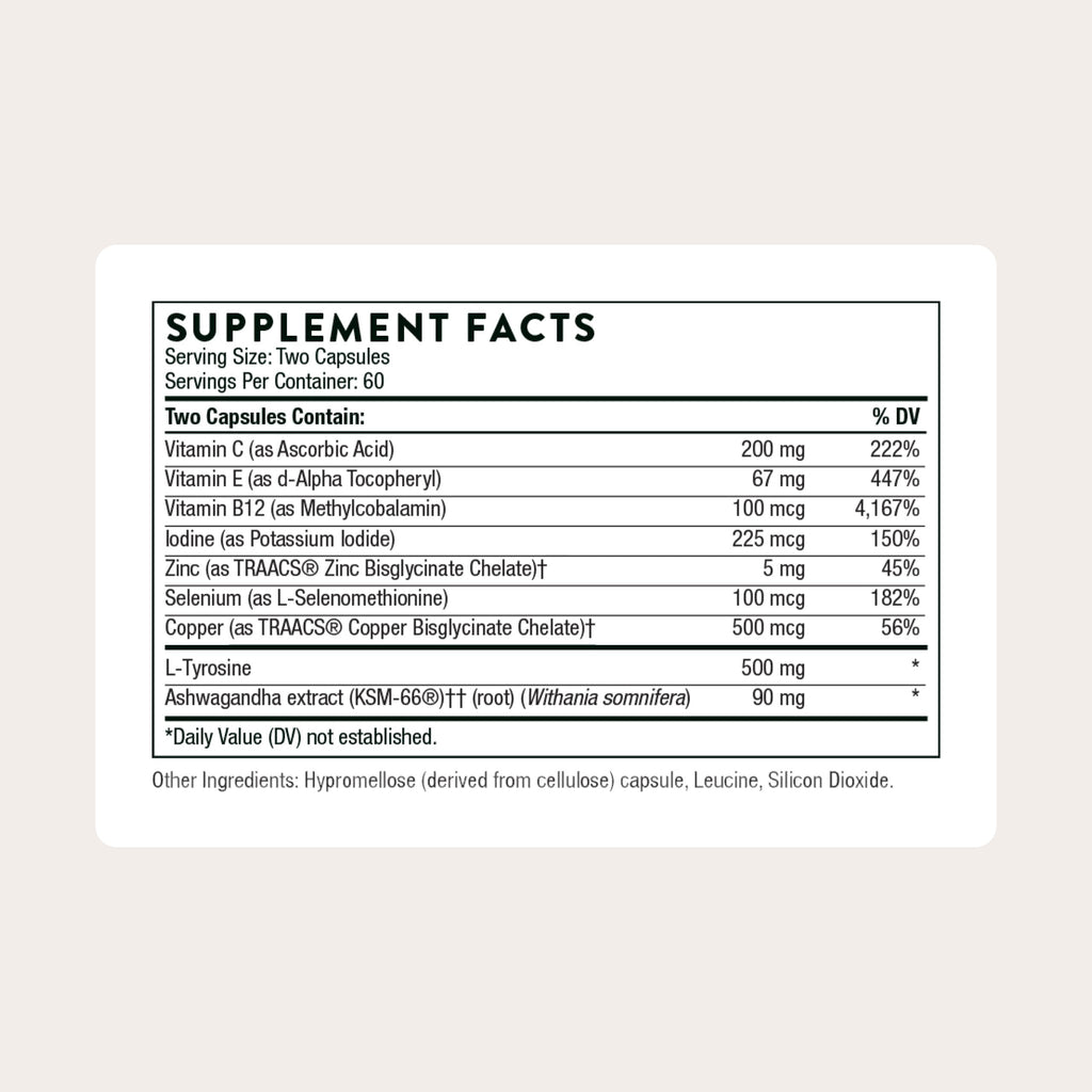 Thyroid Health Complex 120 Capsules D69816
