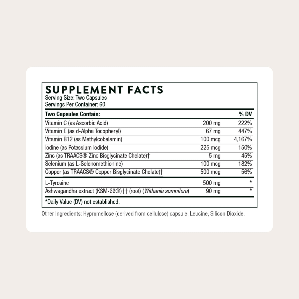 Thyroid Health Complex 120 Capsules D69816