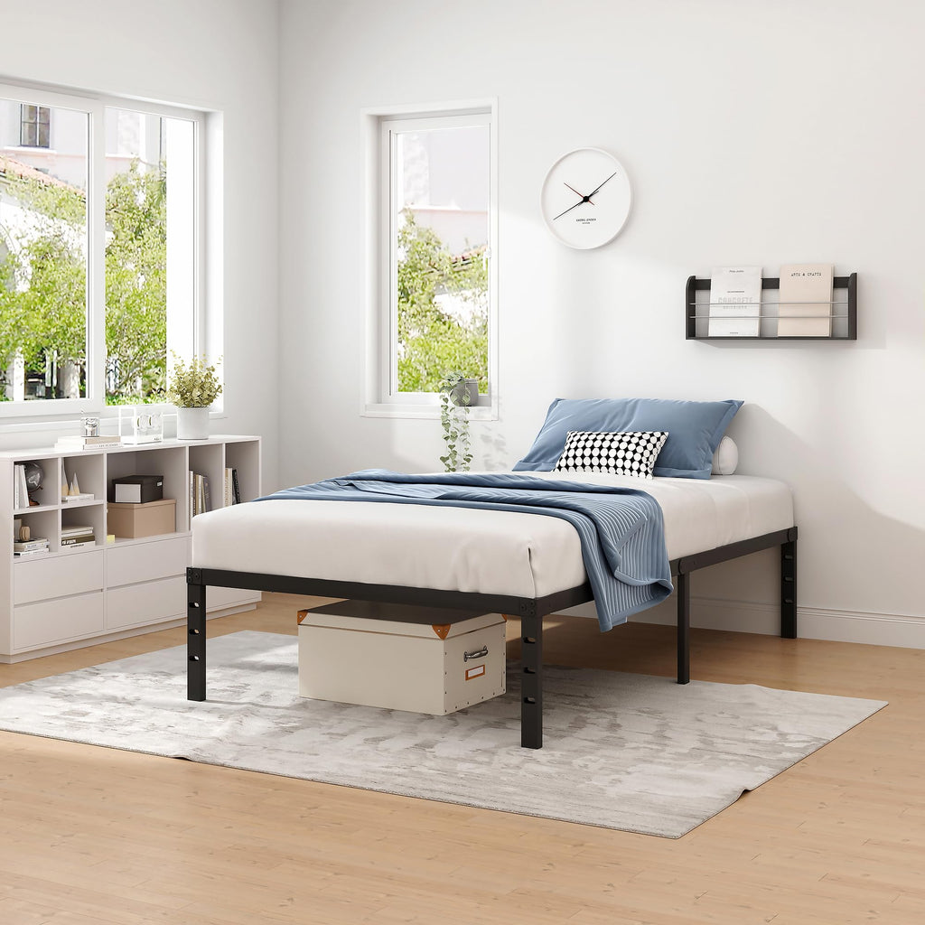 Metal Bed Frame with Storage Space, 14 Inch M157451