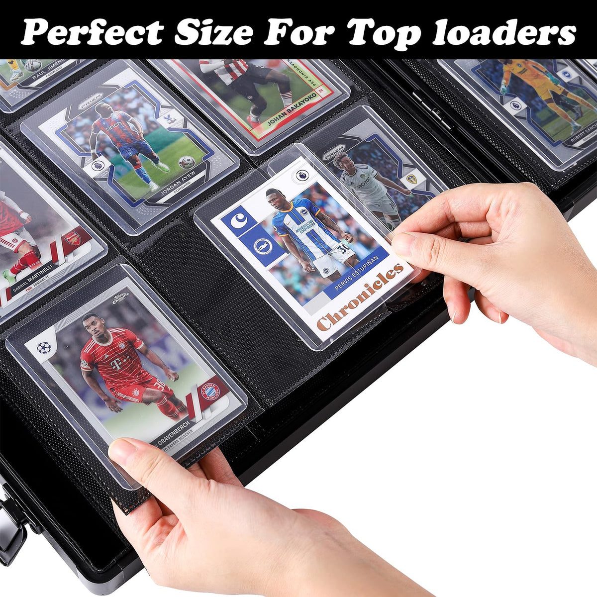 Black 216 Toploader Trading Card Binder O85836