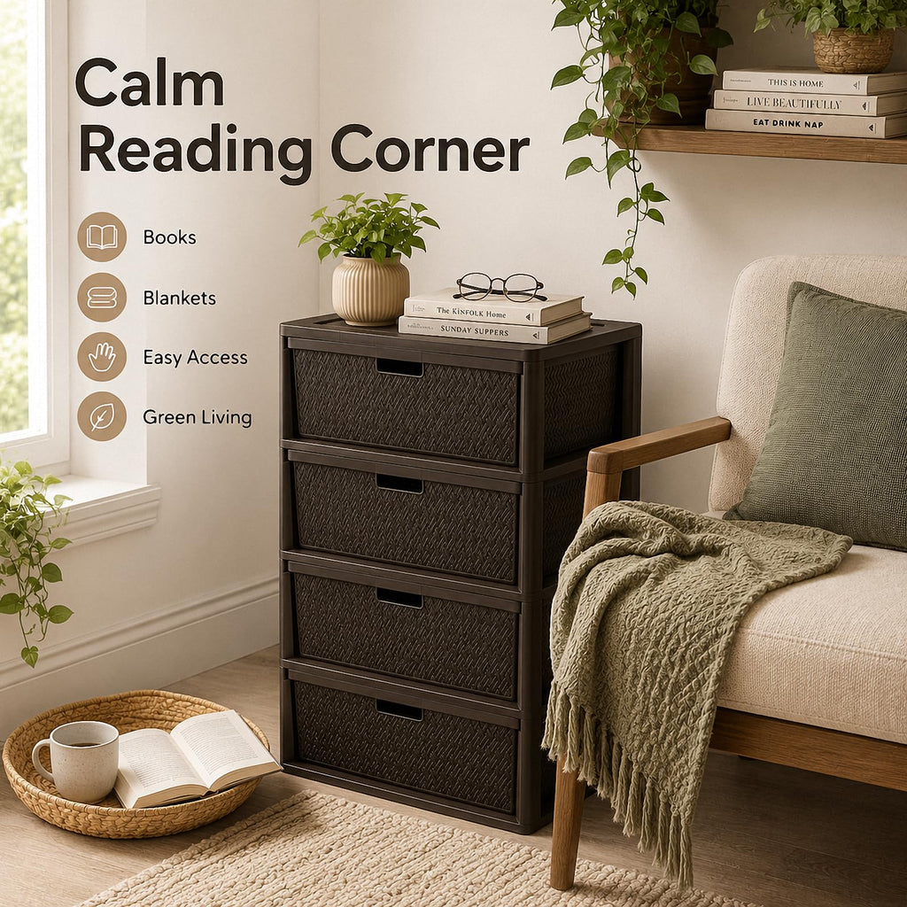 4 Drawer Plastic Storage Tower H356