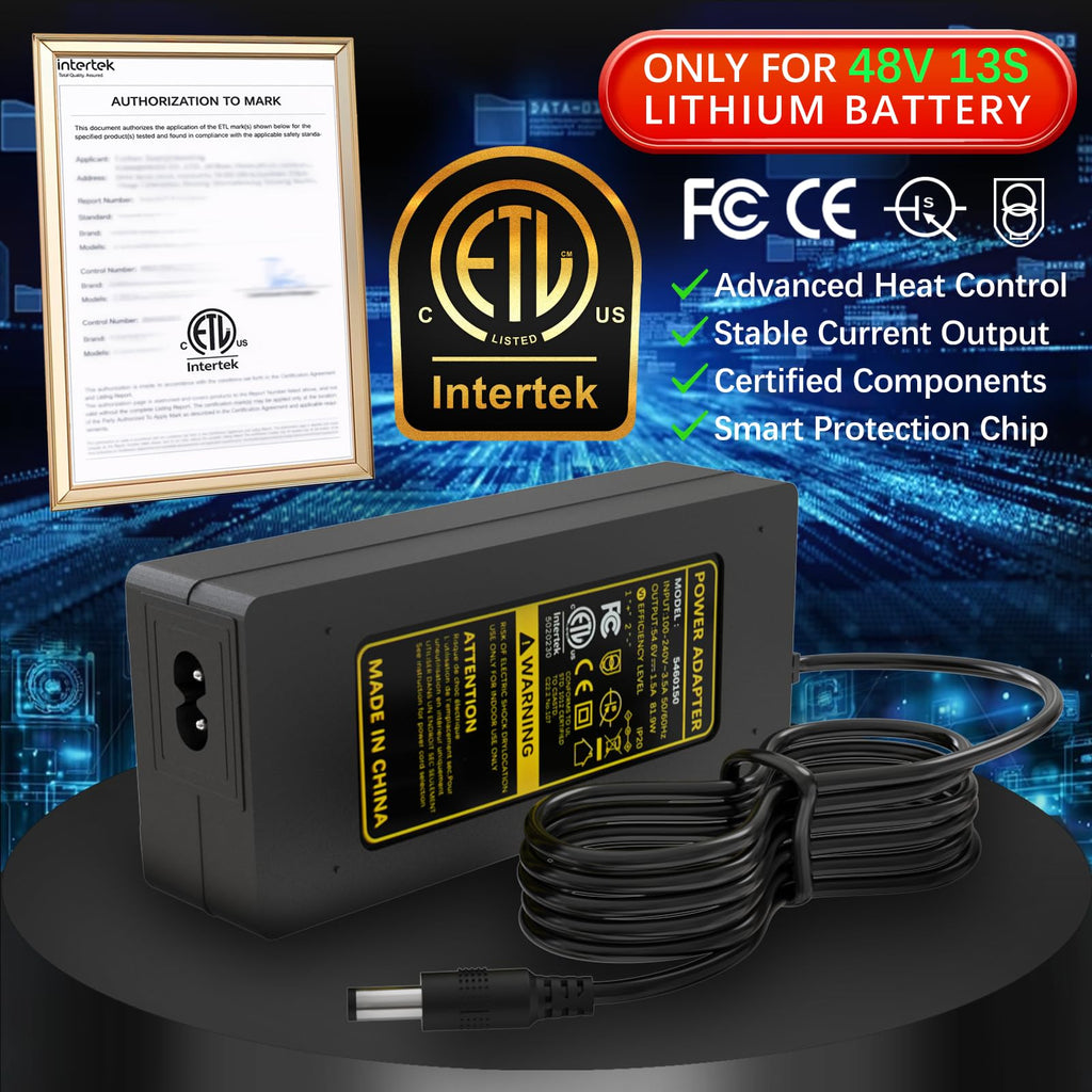 54.6V 2A Electric Bike & Scooter Charger B465401