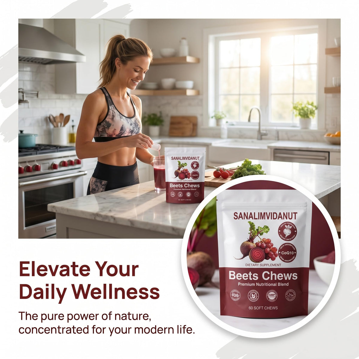Beet Root Chews 500mg 60 Chews L9494