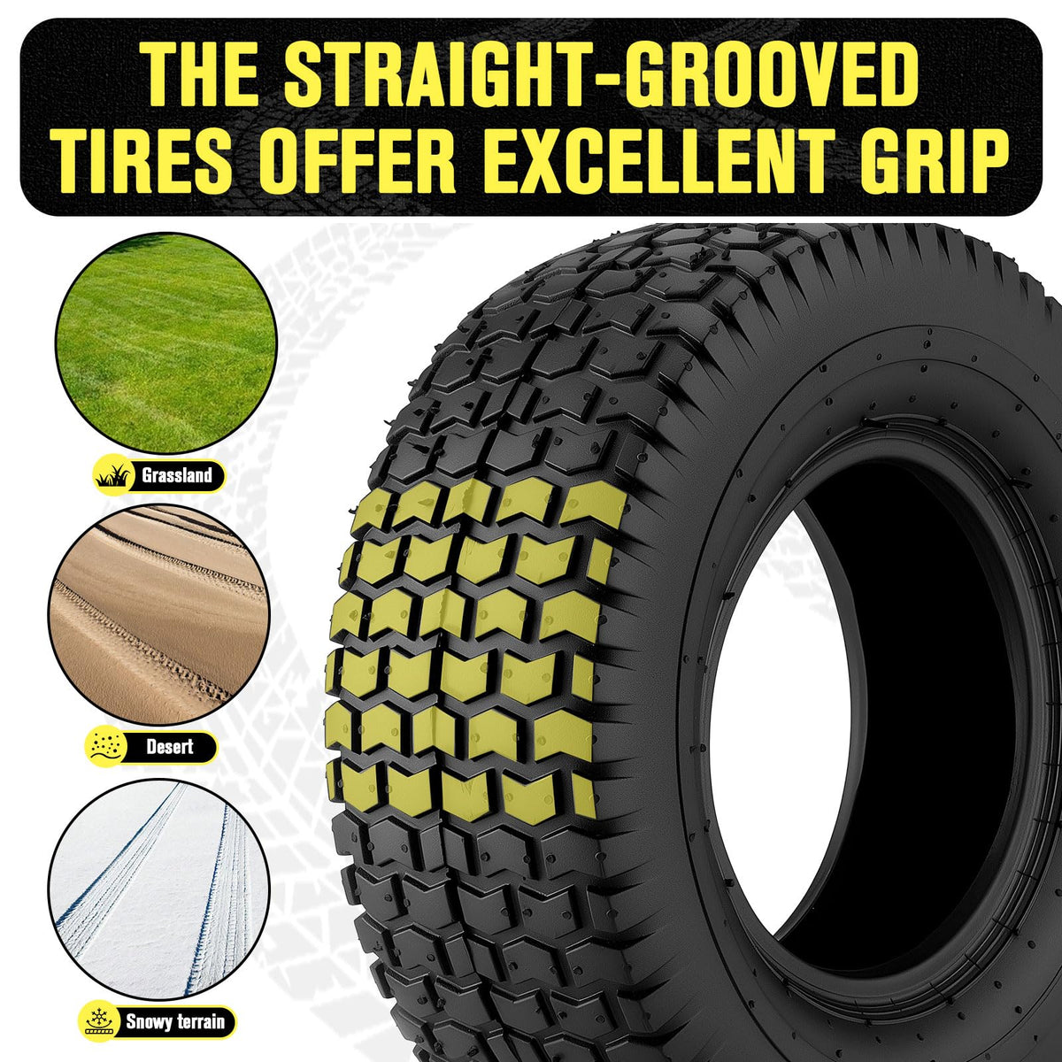 15x6.00-6 Tire and Inner Tube Set 2 Pack W6046