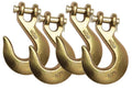 4 Pack 3/8" Grade 70 Clevis Slip Hook C126