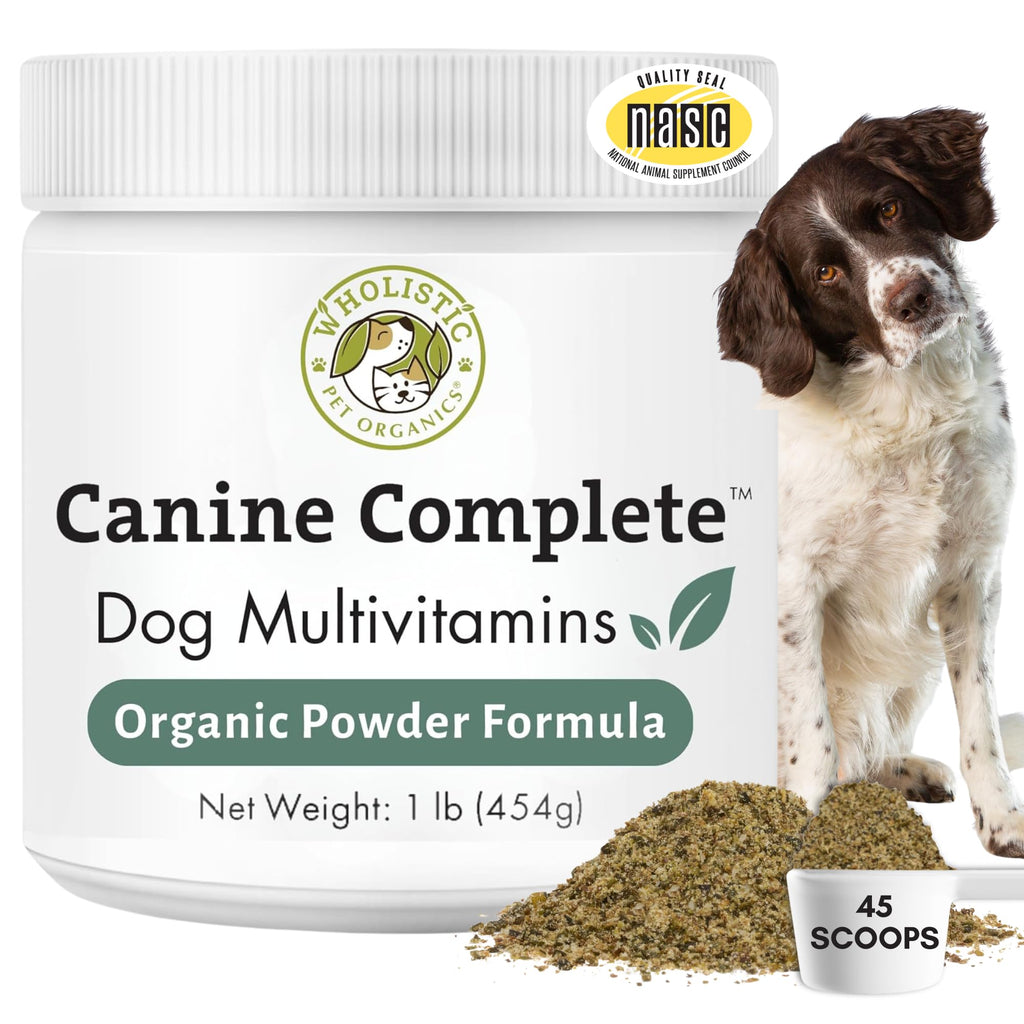 Organic Dog Vitamins, 1 Lb, 45 Scoops C87458