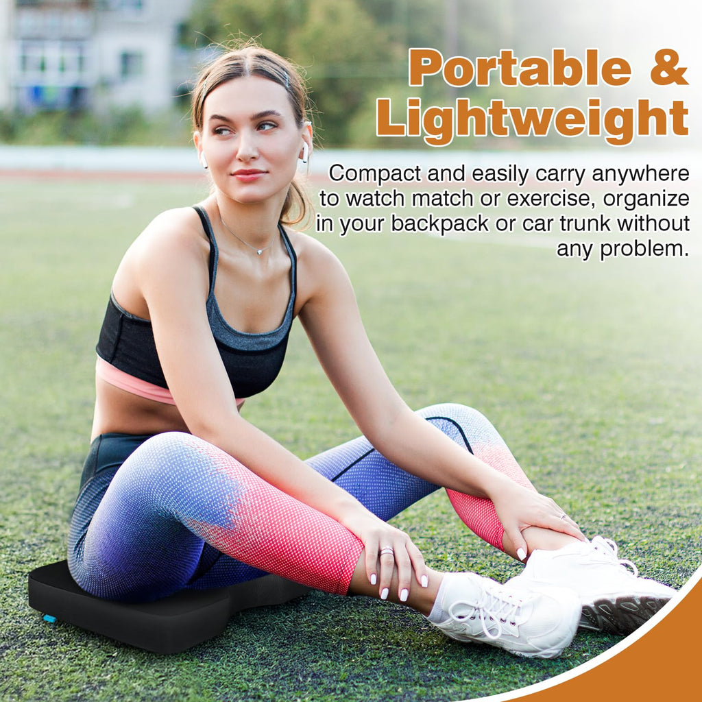 Portable Extra Thick Waterproof Stadium Seat Cushions with Handle, 2PCS V57426