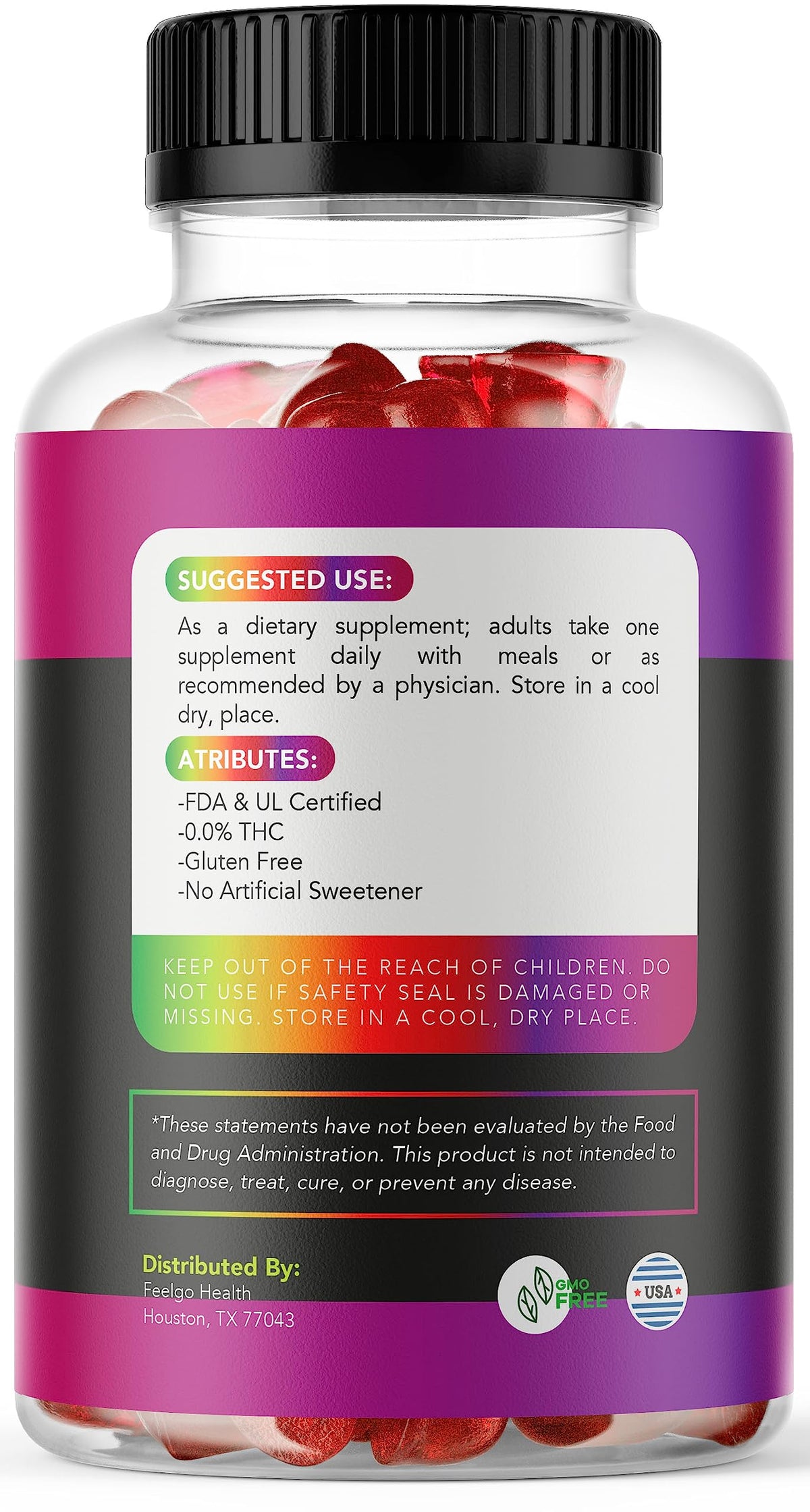 2 Pack Hemp Gummies 300 MG M432