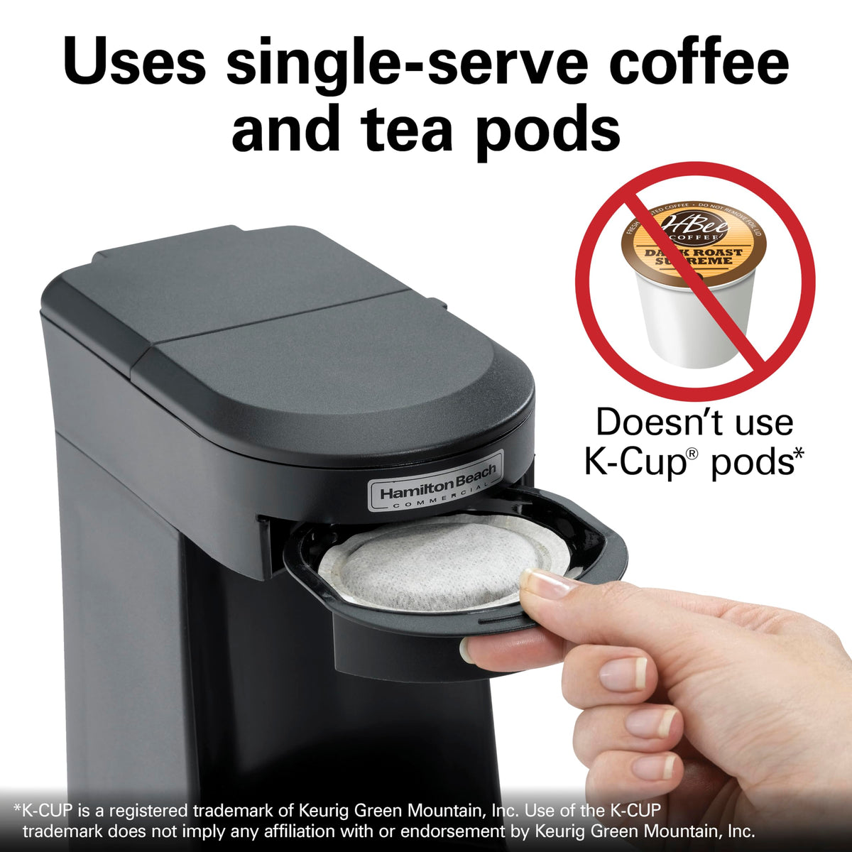 Black Single Serve Pod Coffeemaker C3448