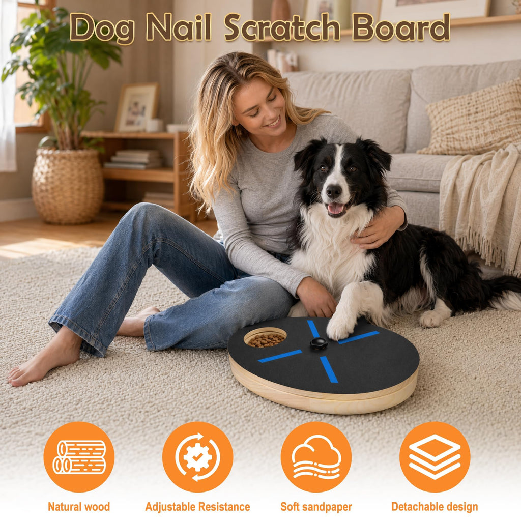 Dog Nail Scratcher Board with Treat Box F904174