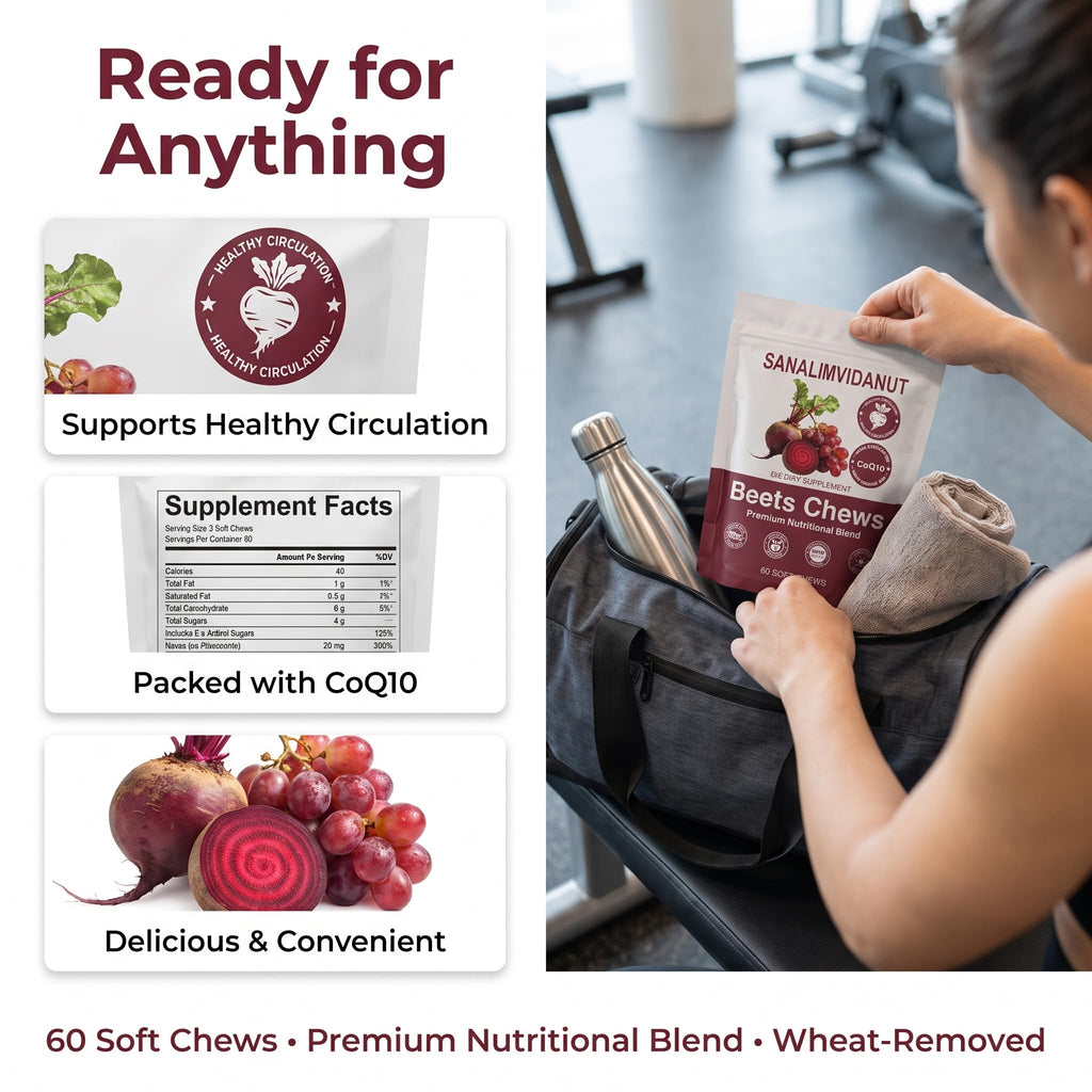 Beet Root Chews 500mg 60 Chews L9494