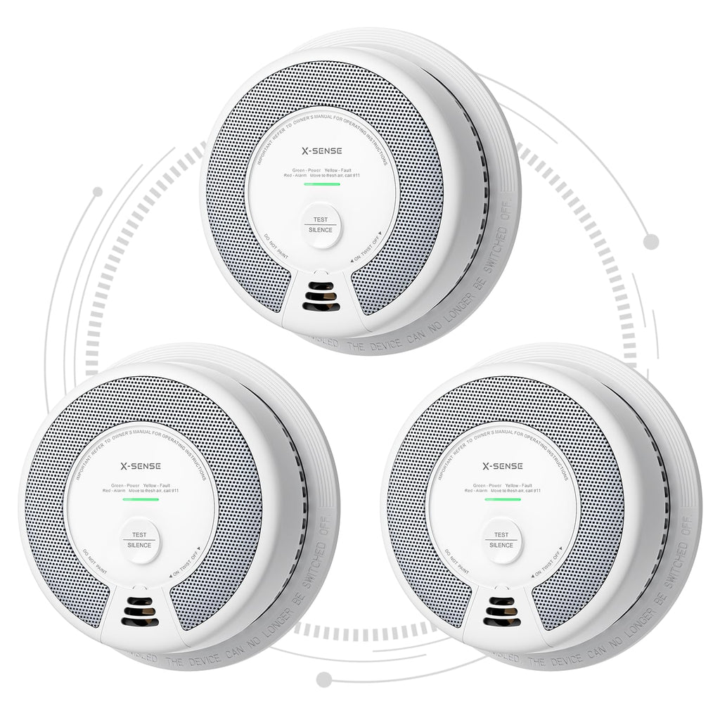 Wireless Interconnected Smoke and Carbon Monoxide Alarm 1-Pack and 3-Pack N5045