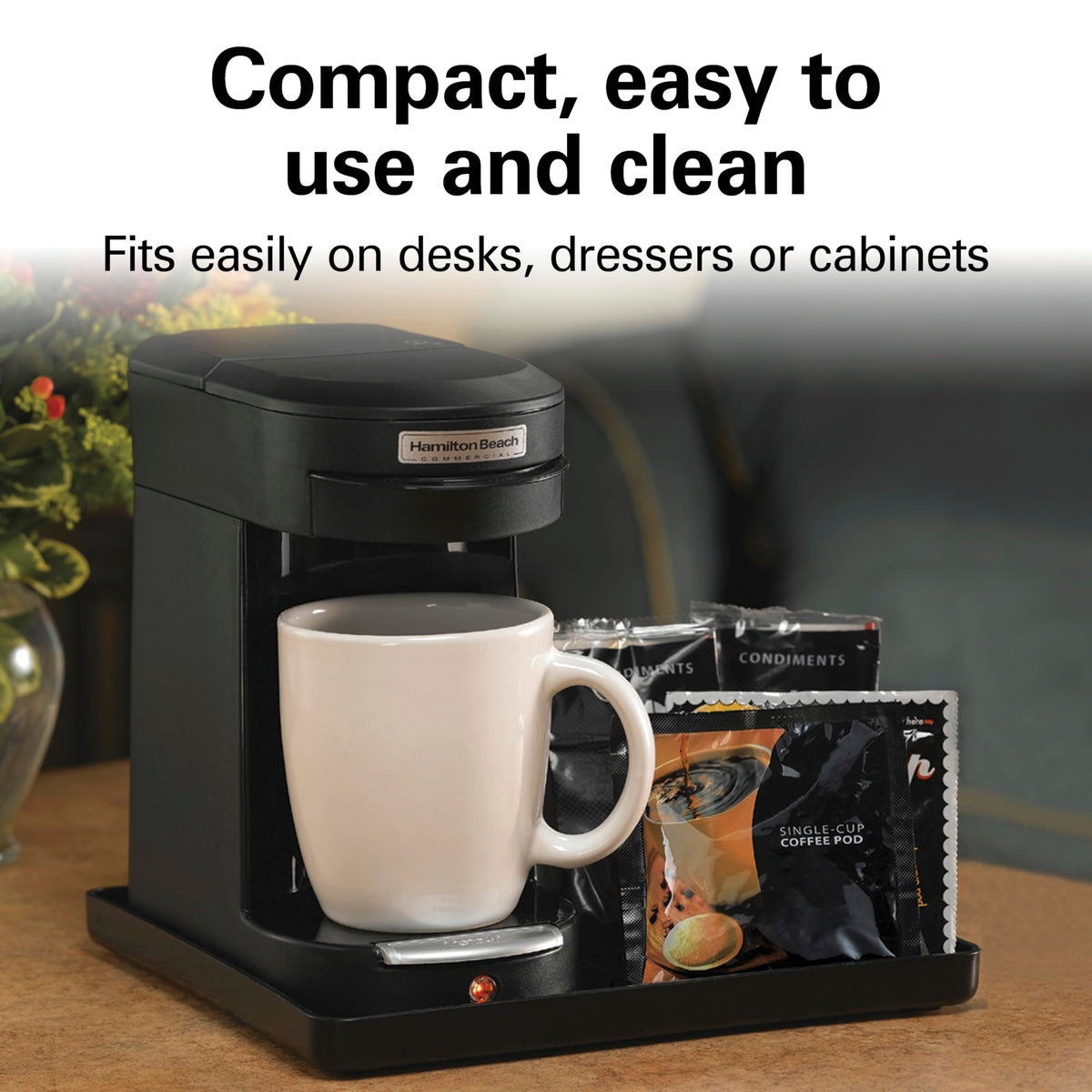 Black Single Serve Pod Coffeemaker C3448