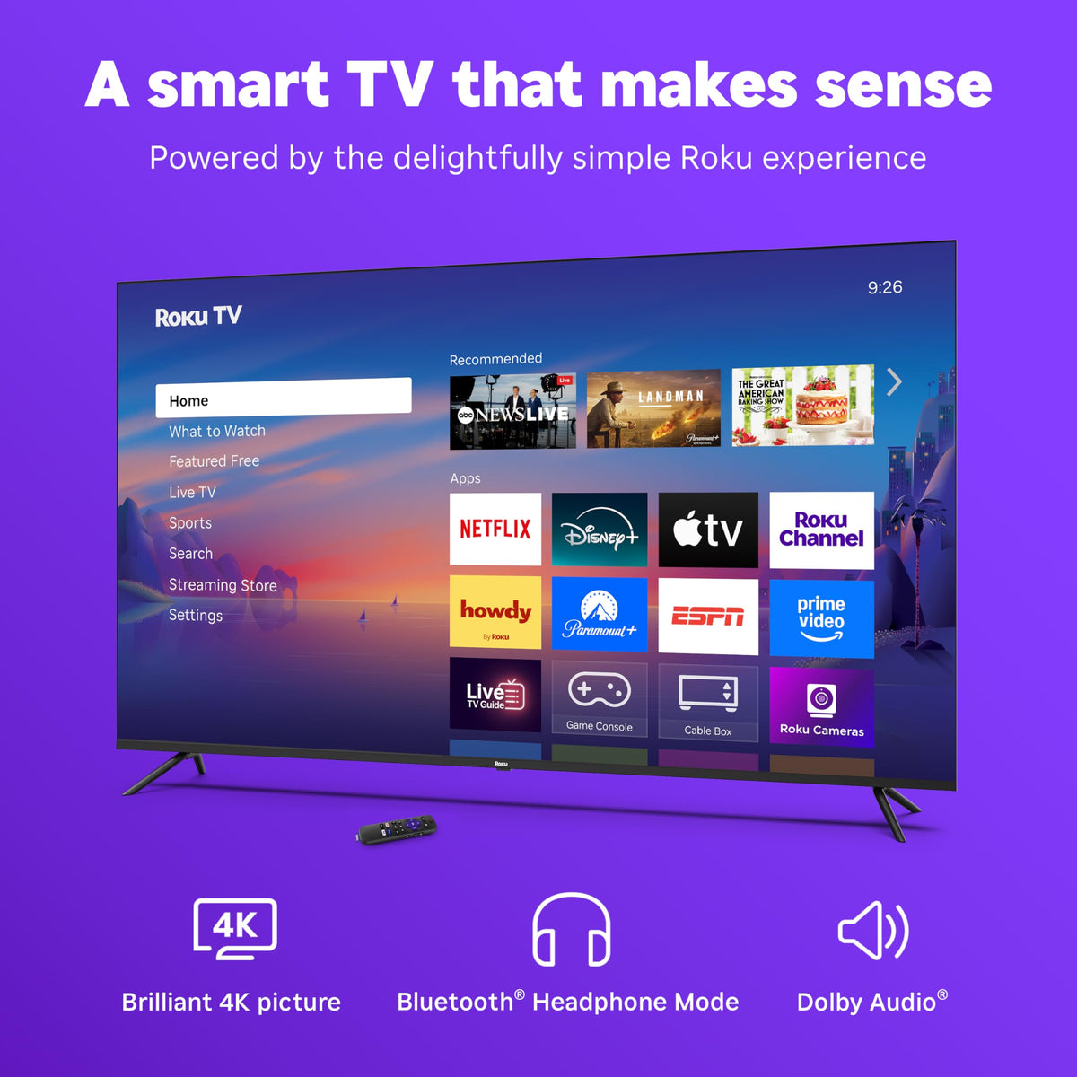 50-Inch 4K HDR LED Smart TV Y82764
