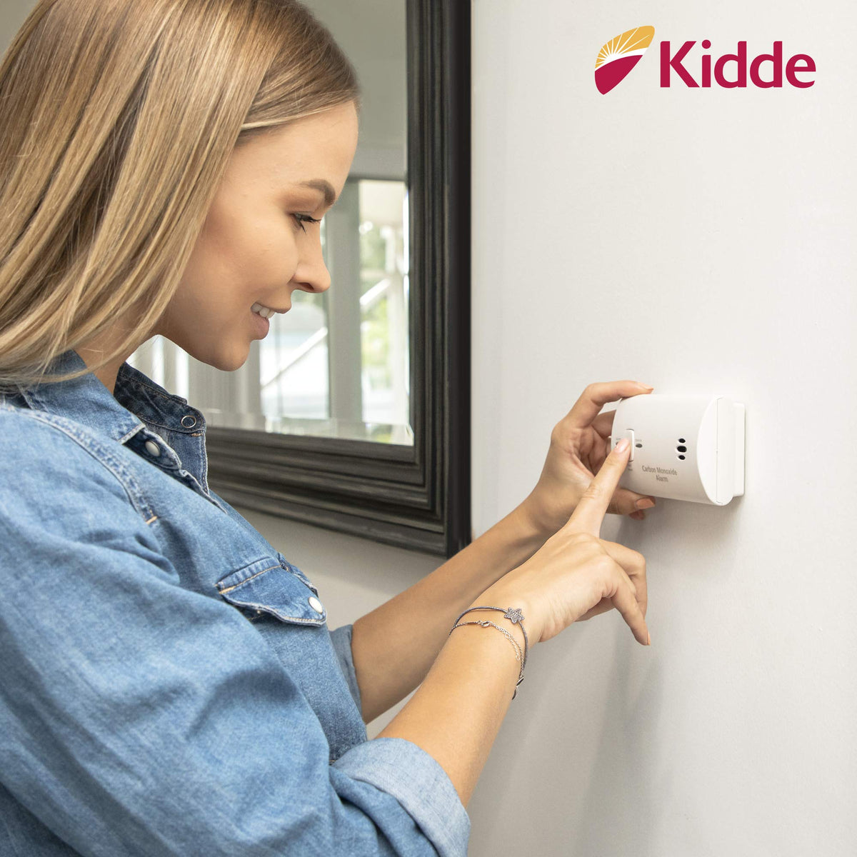 Carbon Monoxide Detector, AA Battery Powered, 85 dB Alarm S2455