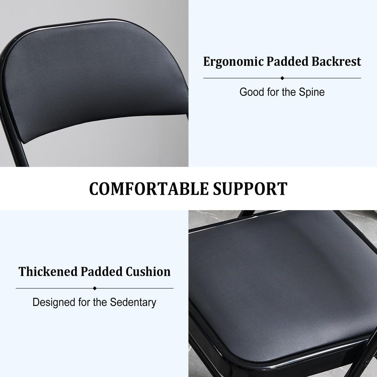 10 Pack Folding Chairs with Cushion G180