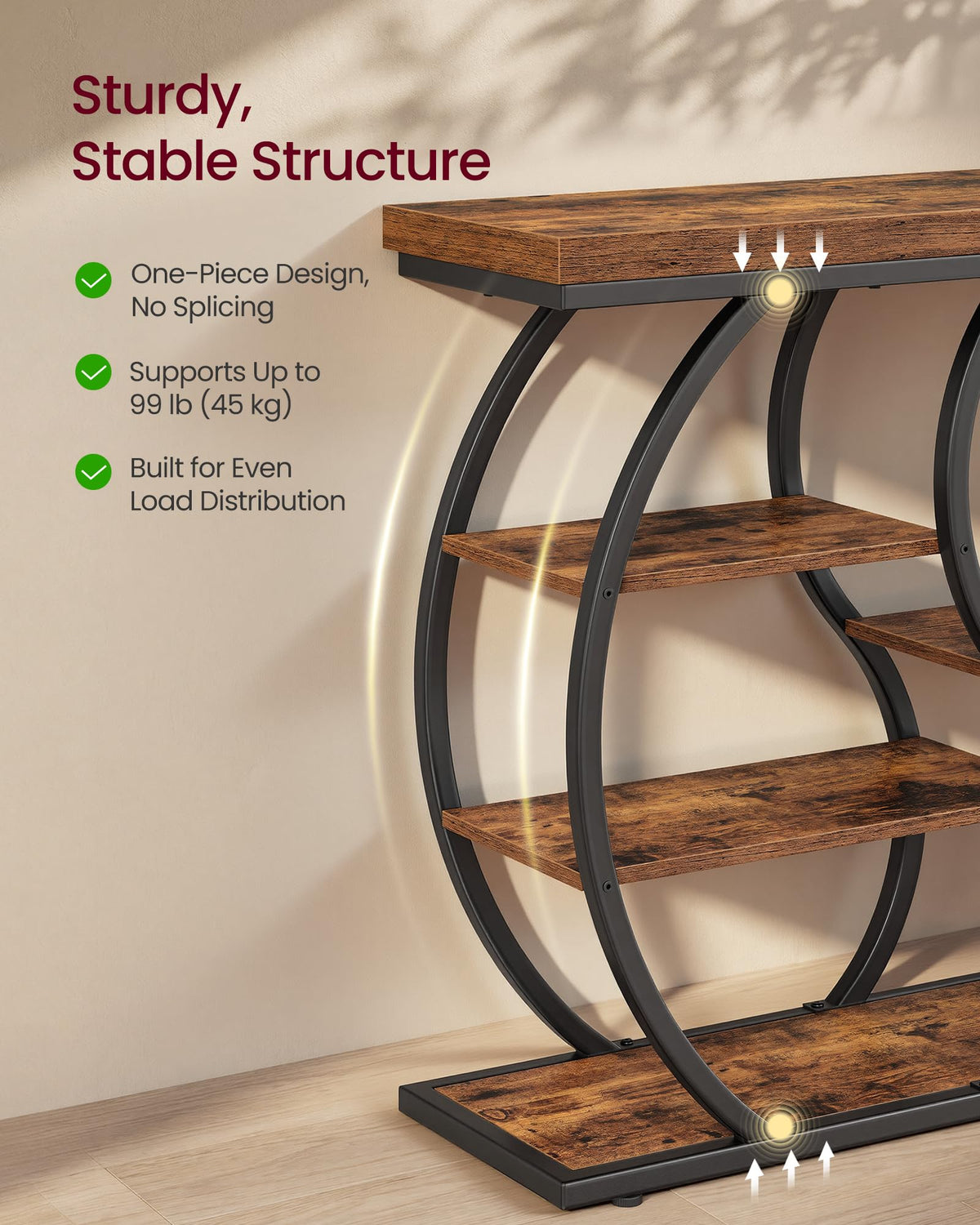 39.4 Inchs 5-Tier Narrow Console Table A5196